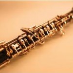 An oboe, a double reed instrument as played by Susan J Katz